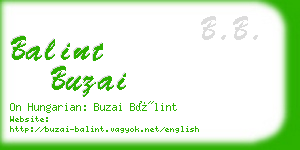 balint buzai business card